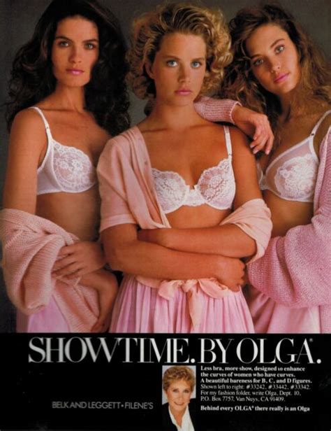 1988 OLGA Bra Lingerie Magazine Print AD EBay