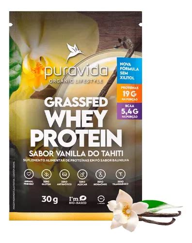 Grassfed Whey Protein Sach Vanilla Do Tahiti Puravida Mercadolivre