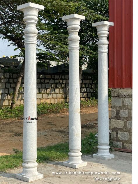 Chettinad House Temple Design For Home Stone Pillars Entrance Arch