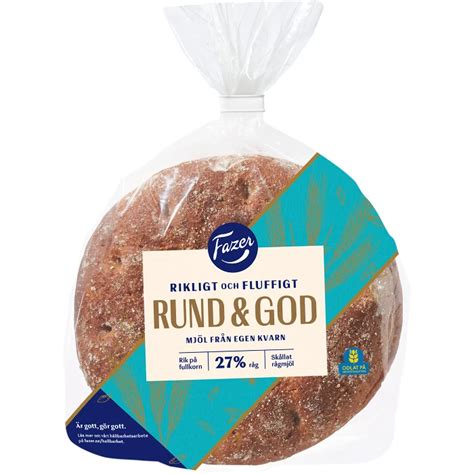 Rund god Original Rågbröd 390g Fazer Handla mat online från din