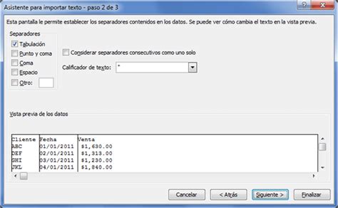 Importar Datos Desde Texto Fundamentos Inform Ticos Y Ofim Ticos