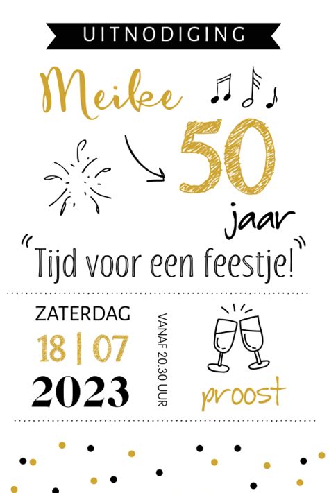 Handlettering Uitnodiging Jaar