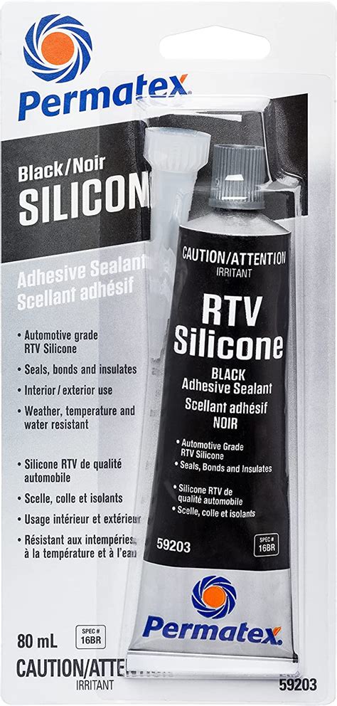 Permatex Black Rtv Silicone Adhesive Sealant Br Ml Amazon