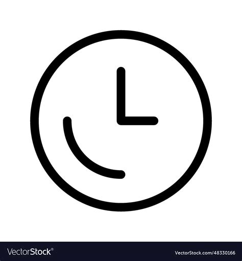 Time Icon Royalty Free Vector Image Vectorstock