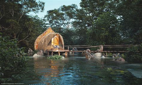 The Glamping River Cabin On Behance