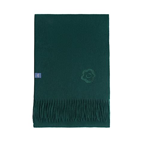 Lost In Warmth Classic Cashmere Scarf Hunter Green Lost Pattern