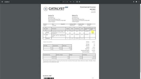 Commercial Invoice Netsuite App Youtube