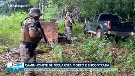 Caminhonete de pecuarista morto e enterrado em cova rasa é encontrada