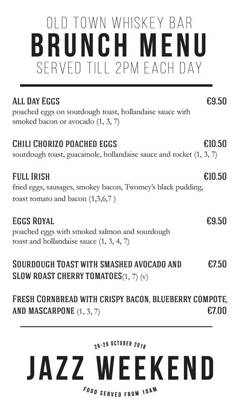 jazz brunch-01 - Old Town Whiskey Bar