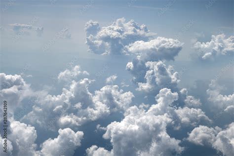 Sky with clouds. The view from the top. Stock Photo | Adobe Stock