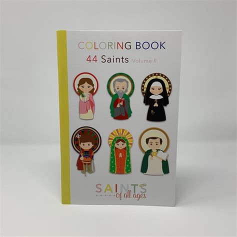 Catholic Saints Coloring Book Volume Ii Catholic Coloring Etsy