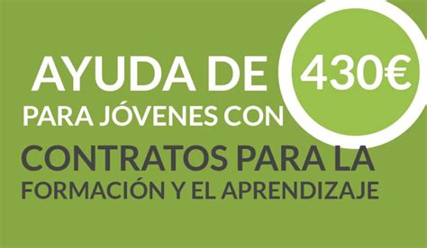 Ayuda de 430 mensuales para jóvenes con Contrato de Formación Grupo