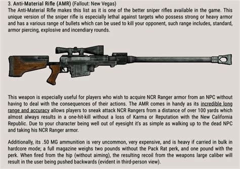 Best Sniper Rifle In Fallout New Vegas Boocn