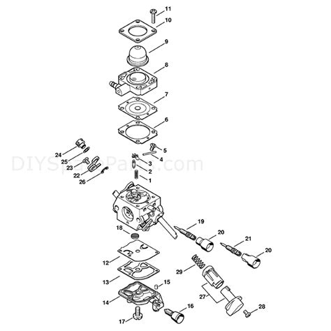 Stihl FS 56 BRUSHCUTTER FS56RC EZ Parts Diagram Carburetor C1M S146