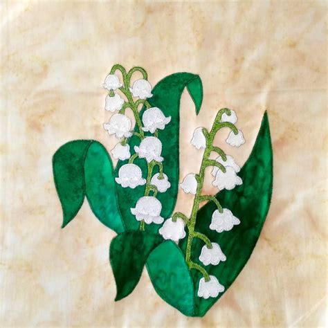 Lily Of The Valley Block Lily Of The Valley Flower Quilts Penny Rug