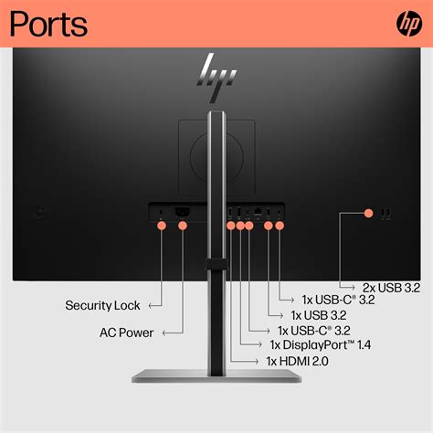 HP E-Series G5 Conferencing & Docking Monitor — 32" 4K UHD (3840x2160) USB-C Hub & RJ45 (USBC-RJ45 / SINGLE) (E-G5-32UHD-USBC-RJ45-SINGLE)