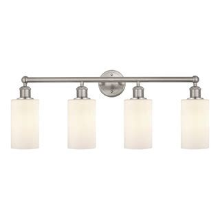 Clymer Bath Vanity Light Brushed Satin Nickel Finish Industrial