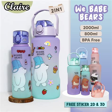 Jual Botol We Babe Bears In Botol Minum Karakter Kapasitas