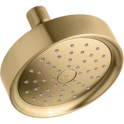 Kohler Purist Vibrant Moderne Brushed Gold 1 Spray Shower Head At