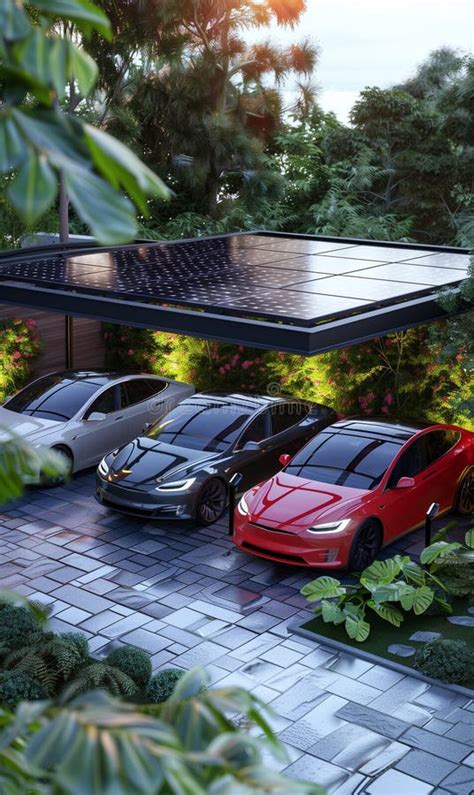 Futuristic Luxury Car Charging At Power Supply Station Shiny Luxury Ev