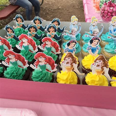 Printable Disney Princess Cupcake Toppers Cupcake Picks You Etsy In