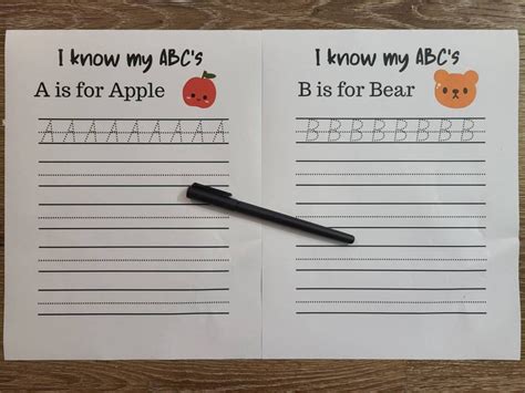 I Know My Abcs Worksheet Preschool Abcs Downloadable Student Worksheet ...