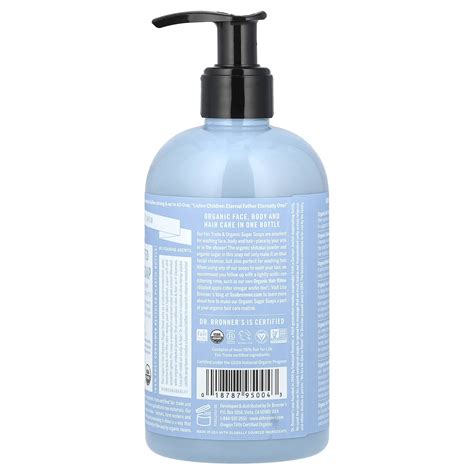 Dr Bronner S In Organic Sugar Soap For Face Body Hands Hair