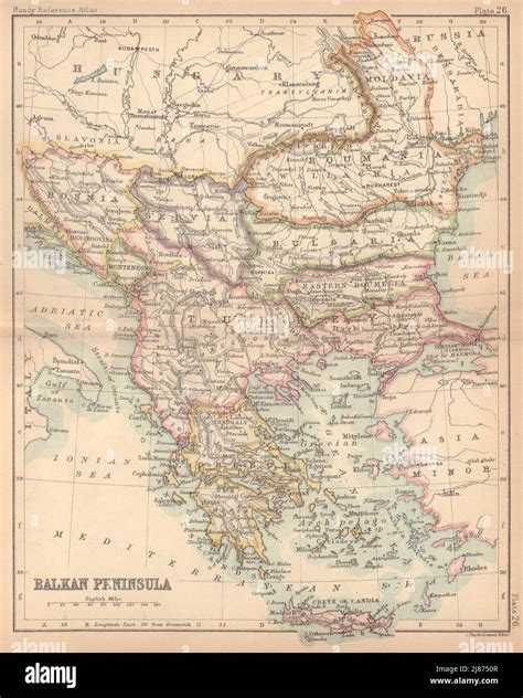 Old Balkan Peninsula Map Hi Res Stock Photography And Images Alamy