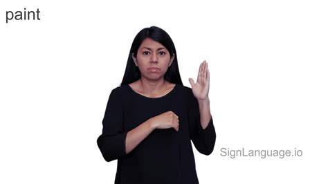 Paint In ASL Example 4 American Sign Language