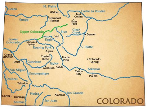 Colorado River World Map