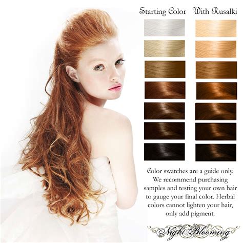 Dark Strawberry Blonde Hair Color Chart