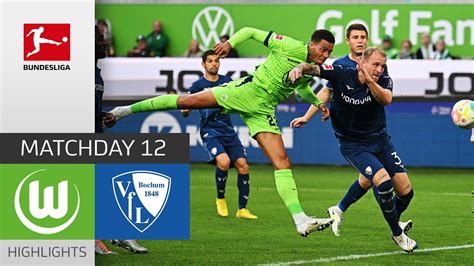 VfL Wolfsburg VfL Bochum 4 0 Highlights Matchday 12 Bundesliga