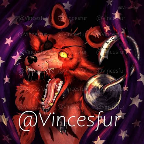 FNAF Foxy Poster 11x11 Inches - Etsy