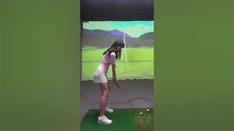 강소율프로의 아이언 페이드샷 골프 Golf 골프스윙 Golfswing Klpga Youtube