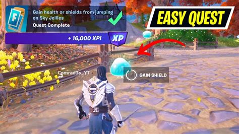 Gain Health Or Shields From Jumping On Sky Jellies Fortnite Youtube