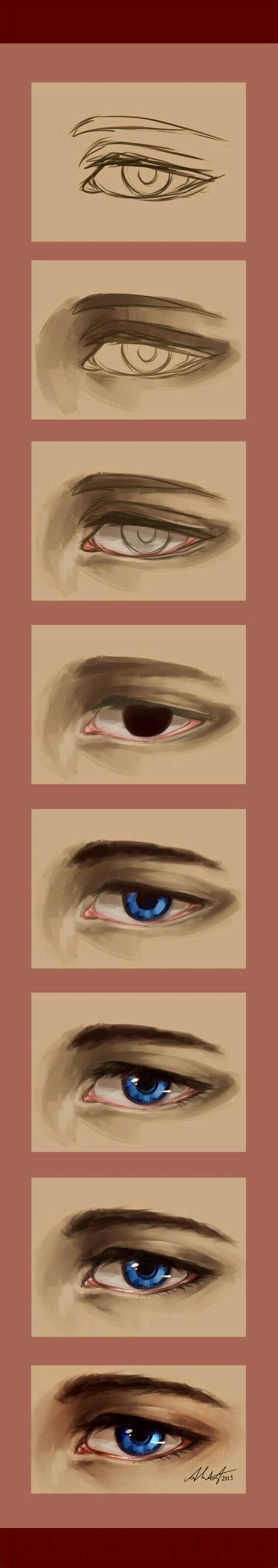 The Different Types Of Eyes Are Shown In This Drawing Technique Which