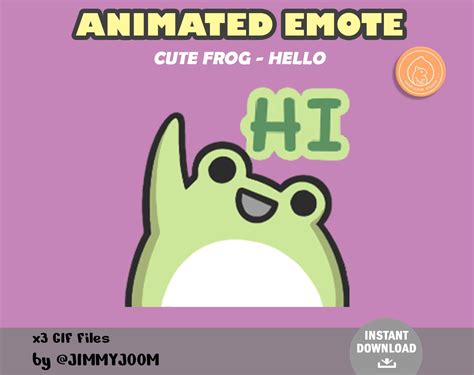 This Is A Cute Frog Animated Emote For Twitch Discord It Comes In 3