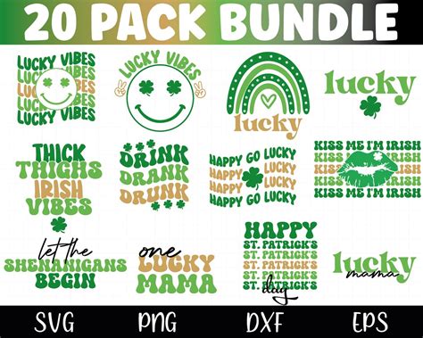 Retro St Patricks Day Svg Bundle Happy Saint Patricks Day Svg