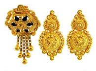 22Kt Gold Earrings - Collection of Indian Gold earrings (Jewelry) -22Kt ...