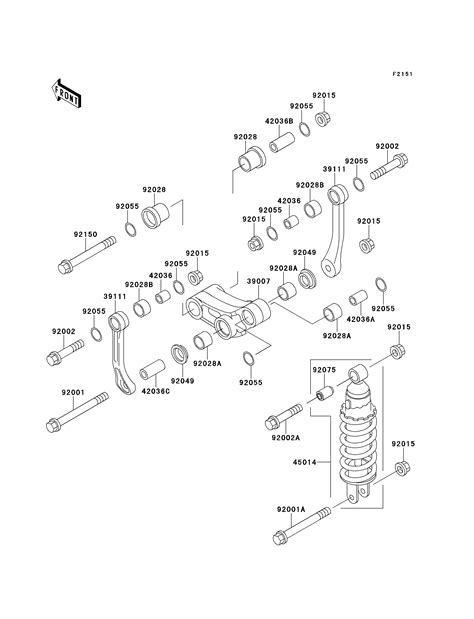 Suspension Amortisseur Pour Zz R Ex H Bleu Europe Esprit