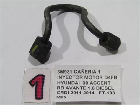 Cañeria 1 Inyector Motor D4fb Hyundai I30 Accent Rb Avante Cuotas sin