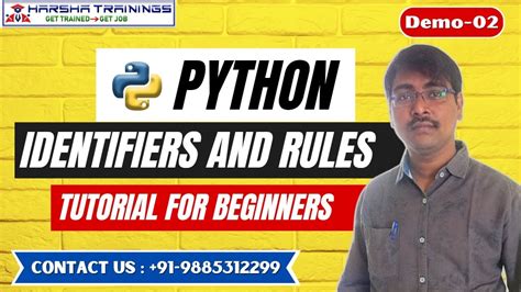 Python Demo Python Identifiers And Rules Programming Tutorial