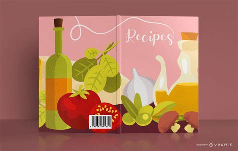 Receta Comida Ilustraci N Dise O De Portada De Libro Descargar Vector