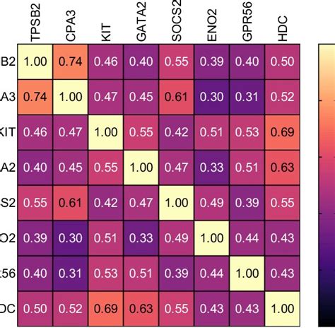 Correlational Analysis Heat Map Represents The Correlations Between MC