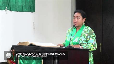 Live Streaming Ibadah Minggu 26 September 2021 GPIB Immanuel Malang