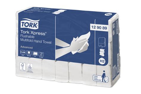 Tork Xpress Flushable Multifold Hand Towel H2 129089 Hardy