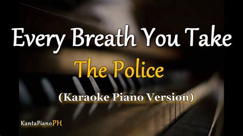 Every Breath You Take The Police Male Key Karaoke Piano Youtube