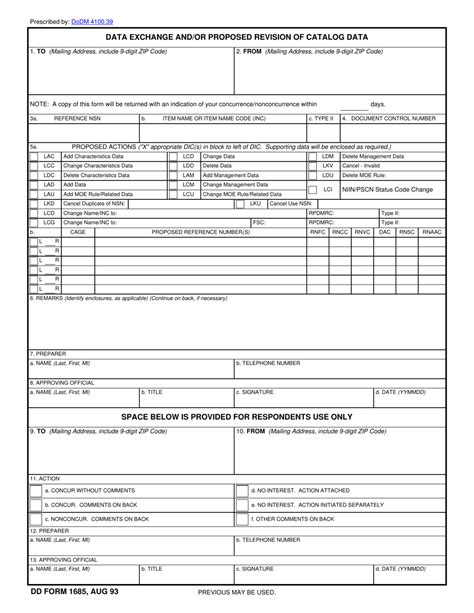 Dd Form 1685 Fill Out Sign Online And Download Fillable Pdf