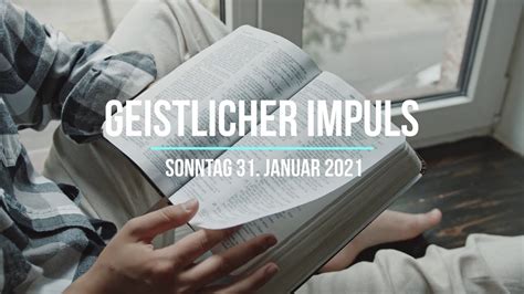 Geistlicher Impuls Sonntag Januar Youtube