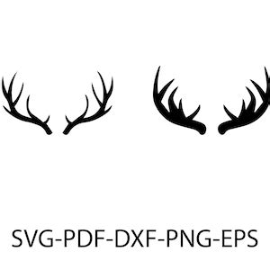 Reindeer Antlers Svg Deer Antlers Svg Vector Cut File For Cricut